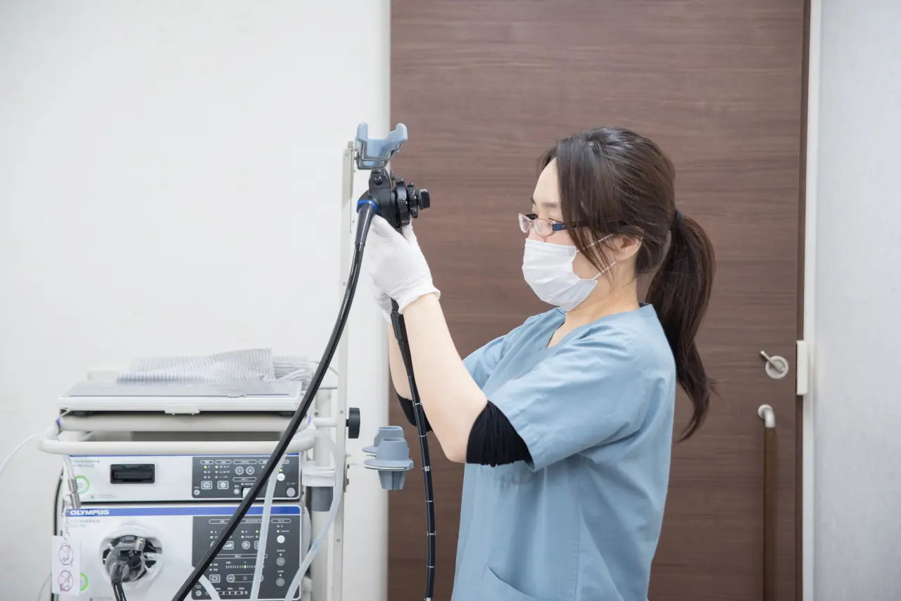 大腸カメラ検査を行う内視鏡室