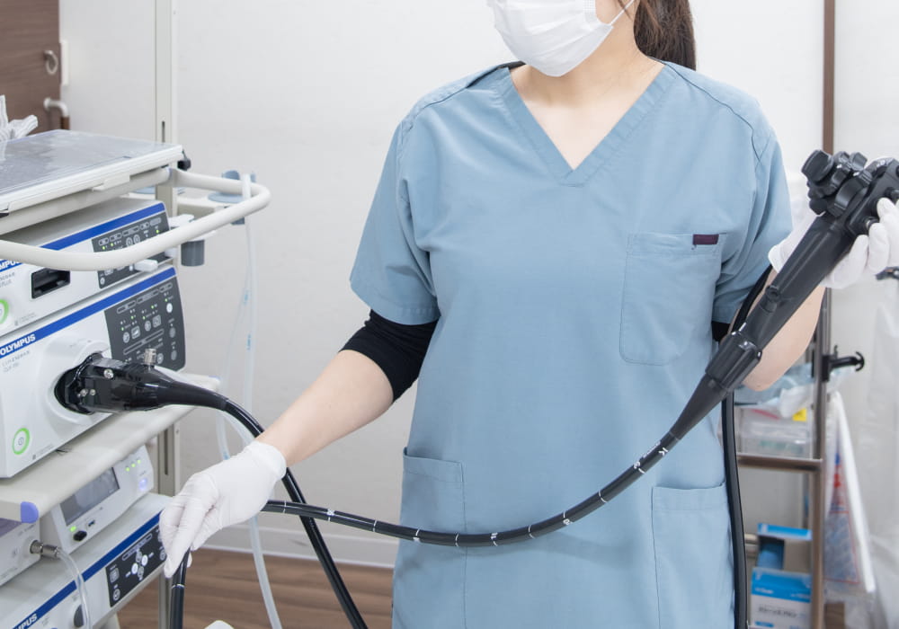 女性医師が内視鏡検査を担当します